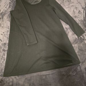 Dark Green Long Sleeve Dress
